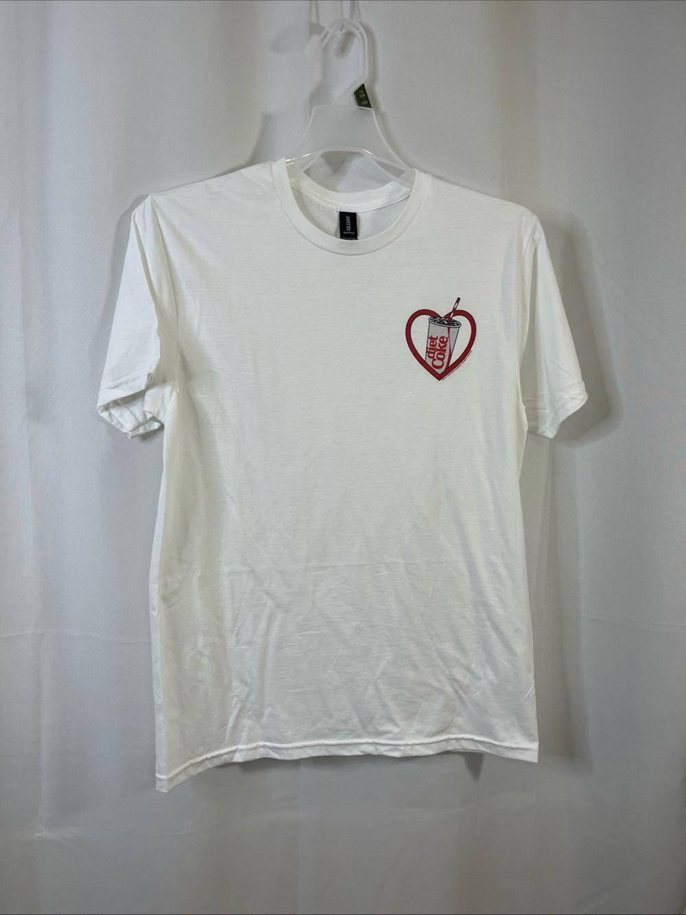 GILDAN Softystyle Mens Diet Coke Heart Graphic Cotton Short Sleeves TShirt M